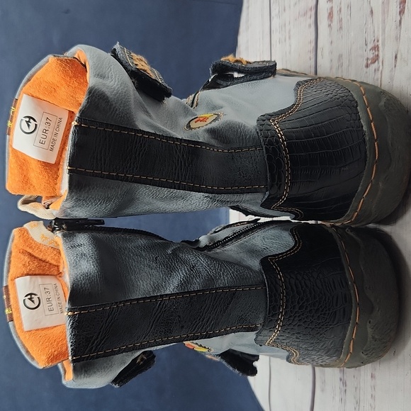 TMA Eyes Winter Strappy Boots Gray Women’s Size 6.5 - Picture 7 of 10